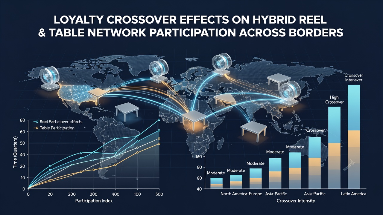 Grafik mit Teilnahmedaten und Crossover-Raten in internationalen hybriden Netzwerken