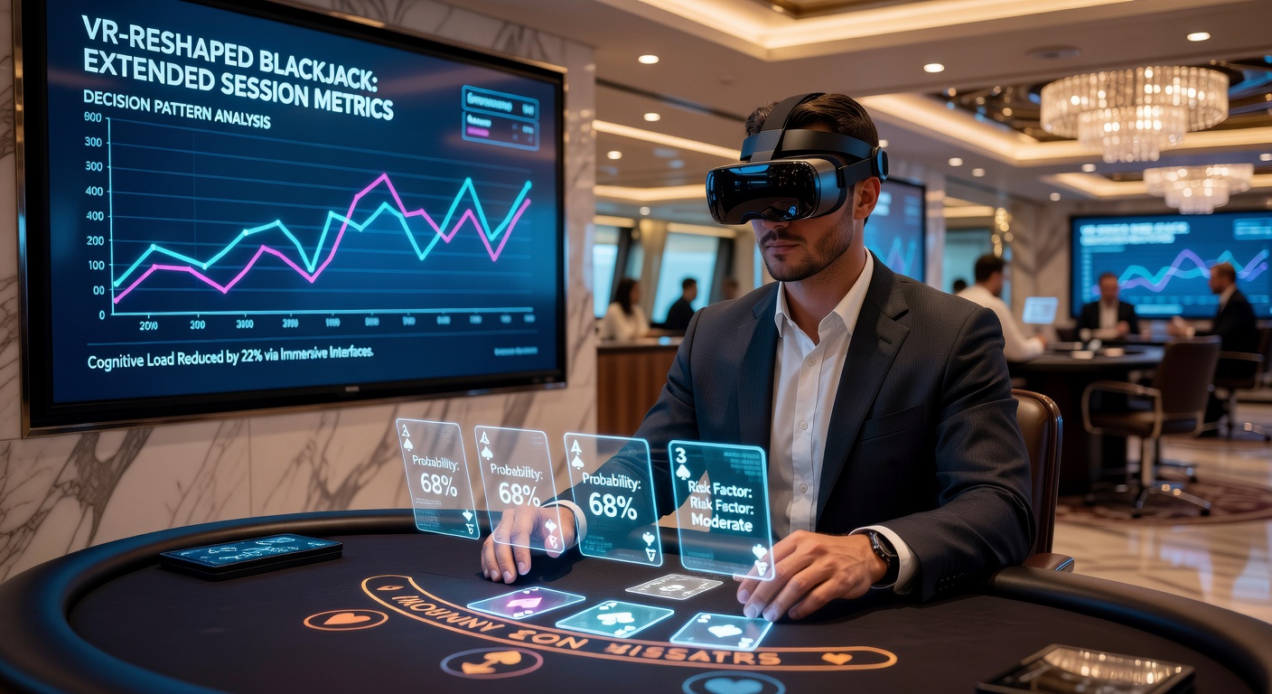 Erweiterte Blackjack-Sessions mit VR auf tragbaren Geräten
