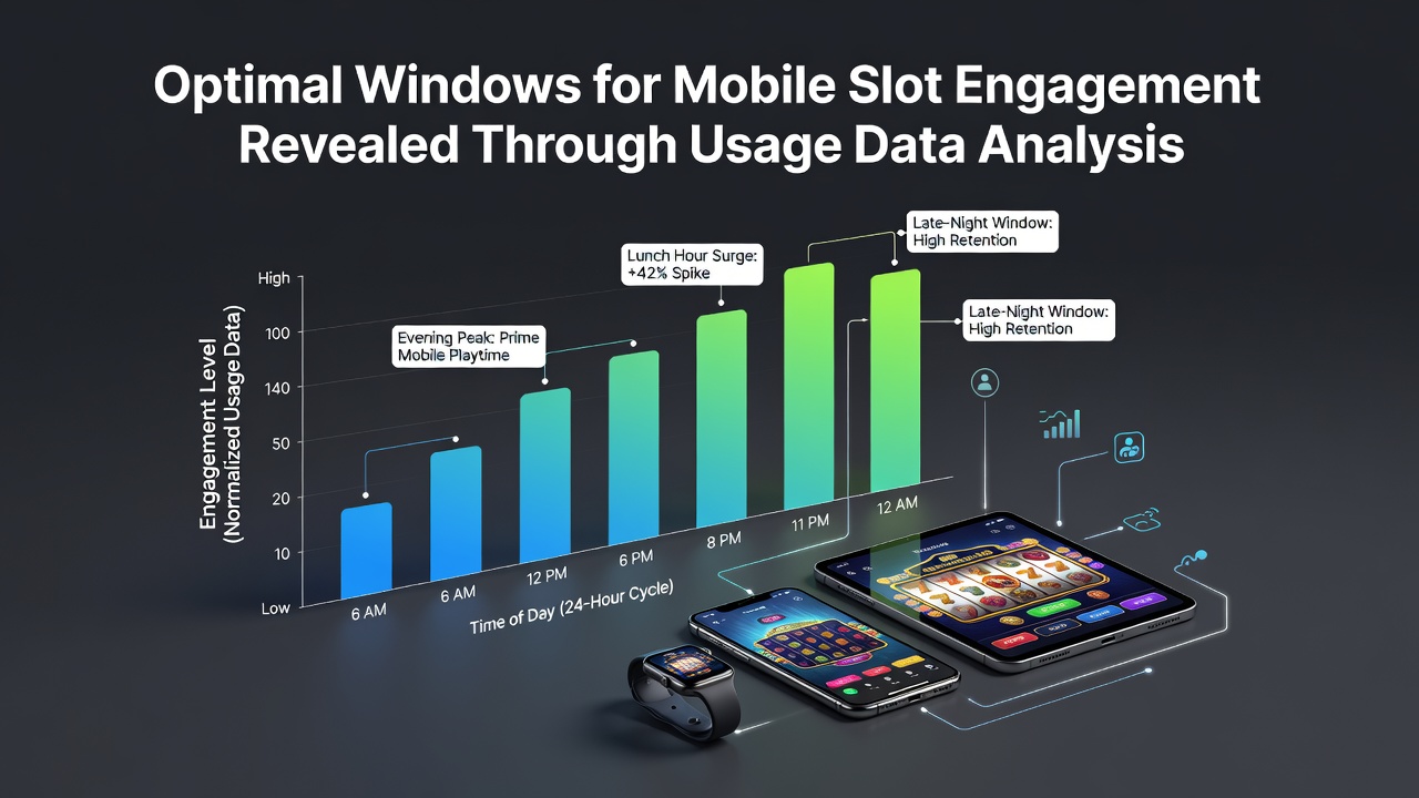 Grafik zu Engagement-Zeiten bei mobilen Slots
