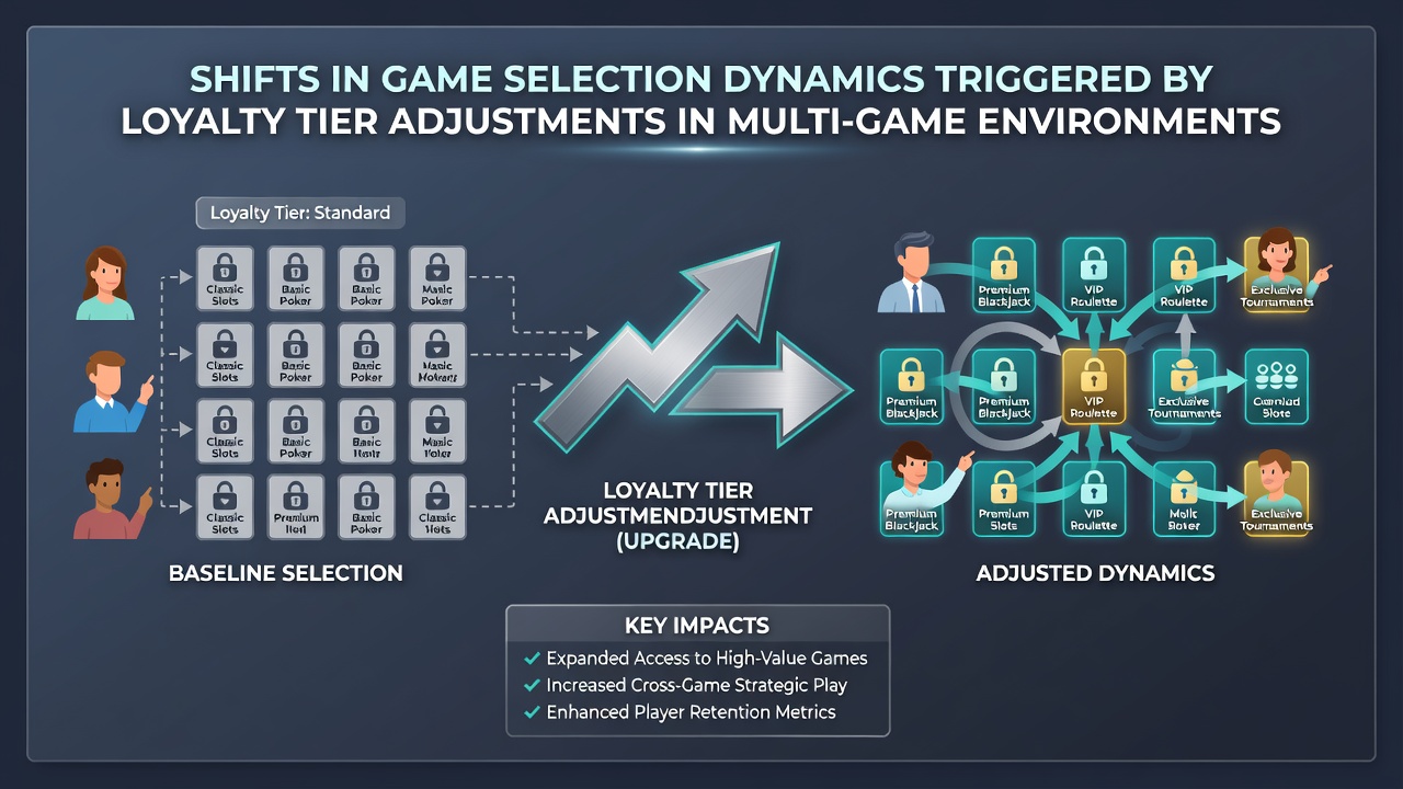 Datenvisualisierung zu Spielauswahlmustern nach Treuestufen-Anpassungen