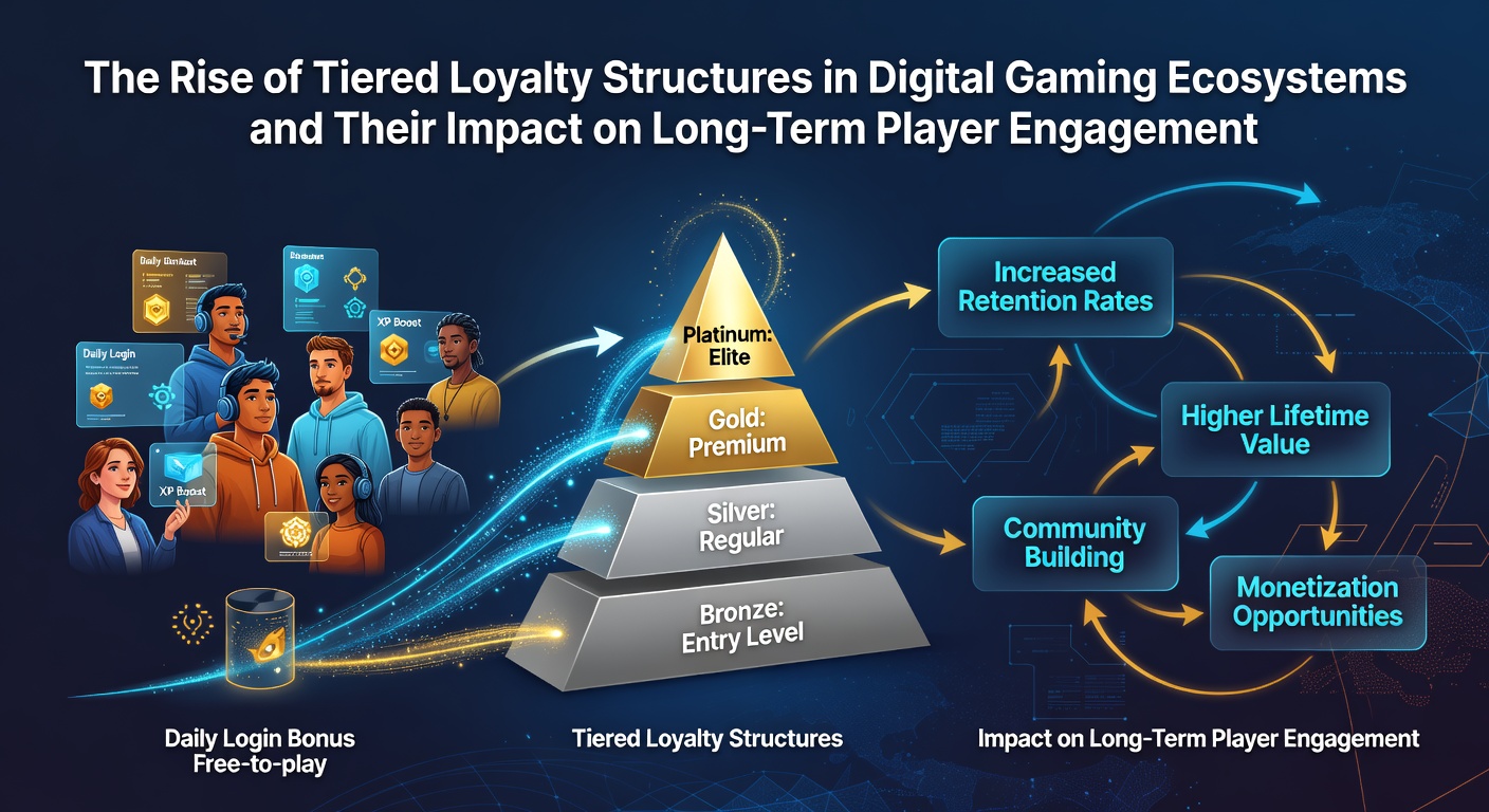 Datenanalyse von Spielerengagement in gestaffelten Treuesystemen mit Diagrammen und Metriken